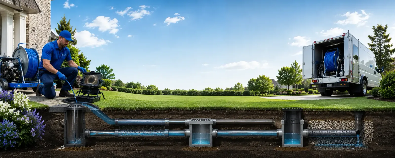 Outdoor drain cleaning information for Wayside, WV